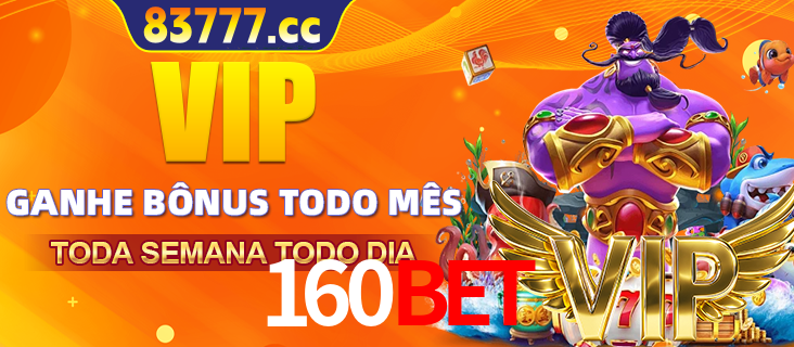 Banner promocional do 160bet oferecendo 100% de recompensas adicionais contínuas para quem fizer o login diário (Daily sign-in), com um mascote de coelho.