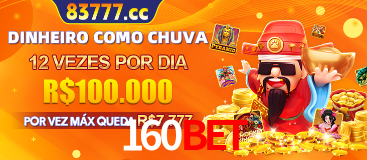 Banner do programa de recompensas Recomende para amigos do 160bet, detalhando os bônus por convidar amigos, com prêmios que chegam a R$288.888.